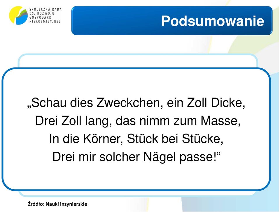 die Körner, finansowanie; Stück bei Stücke, Adekwatną Drei mir solcher