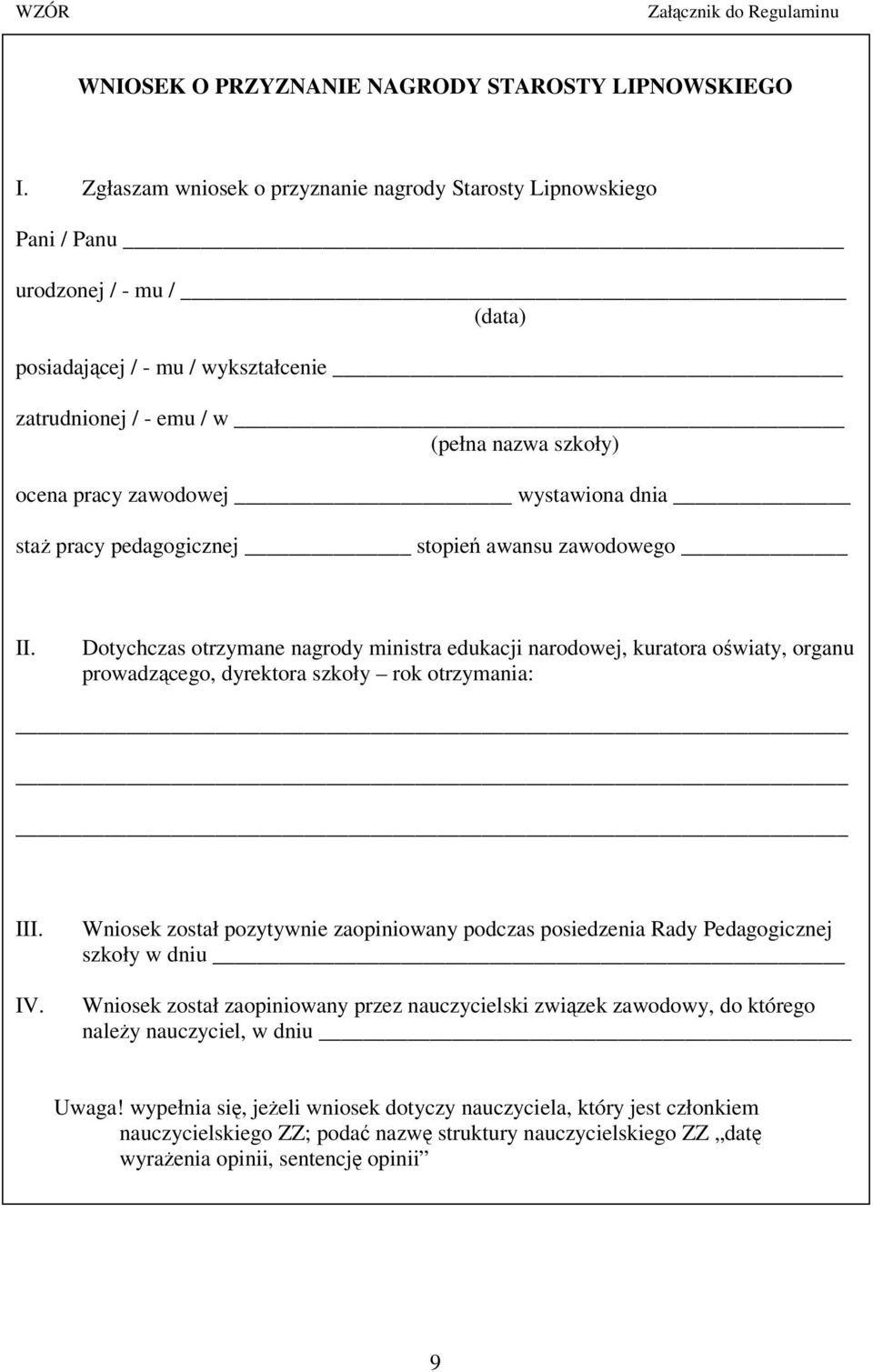 zawodowej wystawiona dnia sta pracy pedagogicznej stopie awansu zawodowego II.