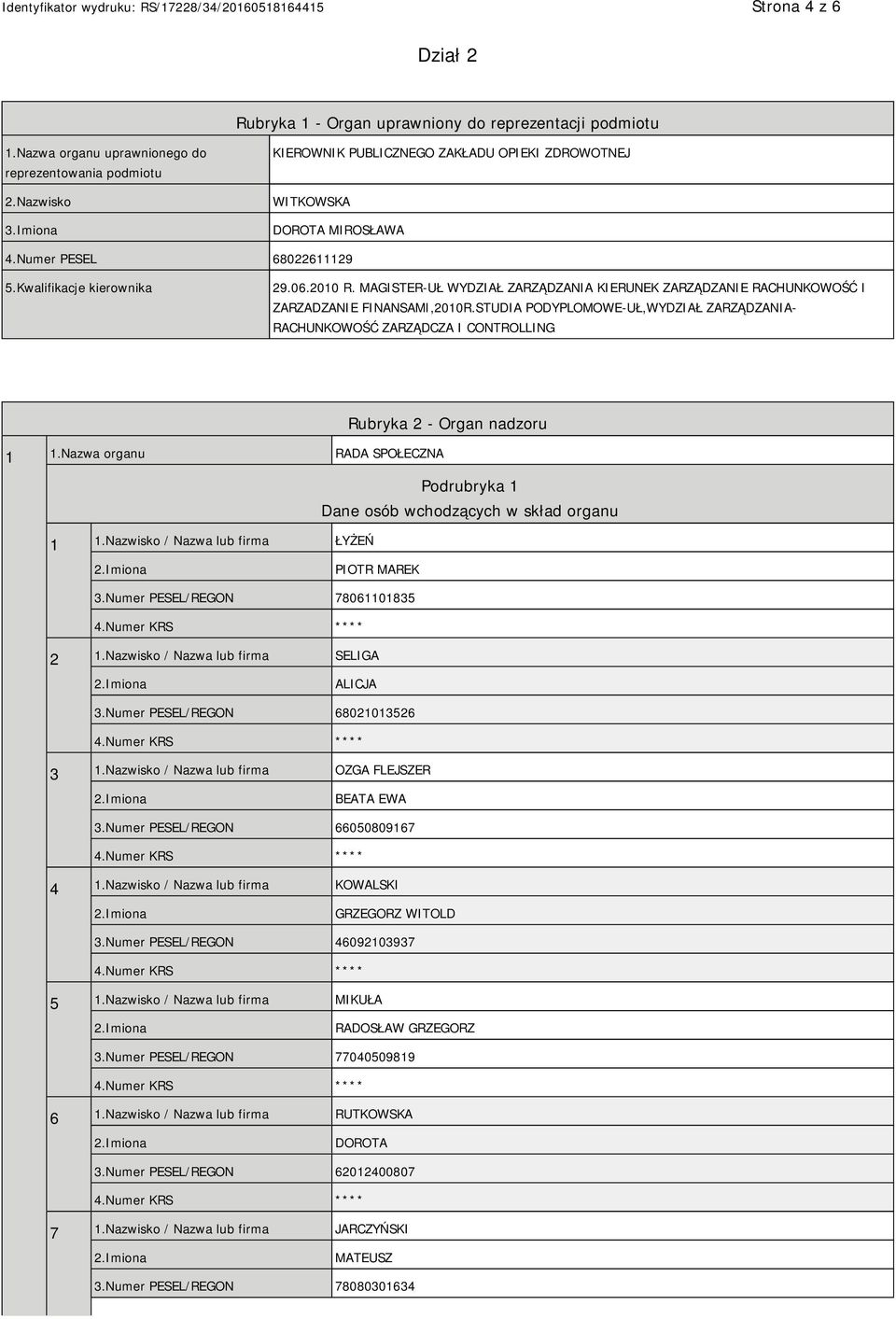 MAGISTER-UŁ WYDZIAŁ ZARZĄDZANIA KIERUNEK ZARZĄDZANIE RACHUNKOWOŚĆ I ZARZADZANIE FINANSAMI,2010R.