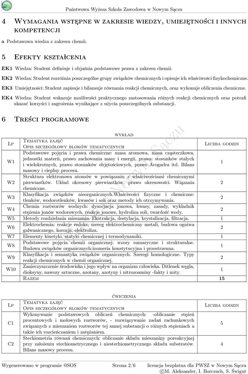 EK Wiedza: Student rozróżnia poszczególne grupy związków chemicznych i opisuje ich w laściwości fizykochemiczne.