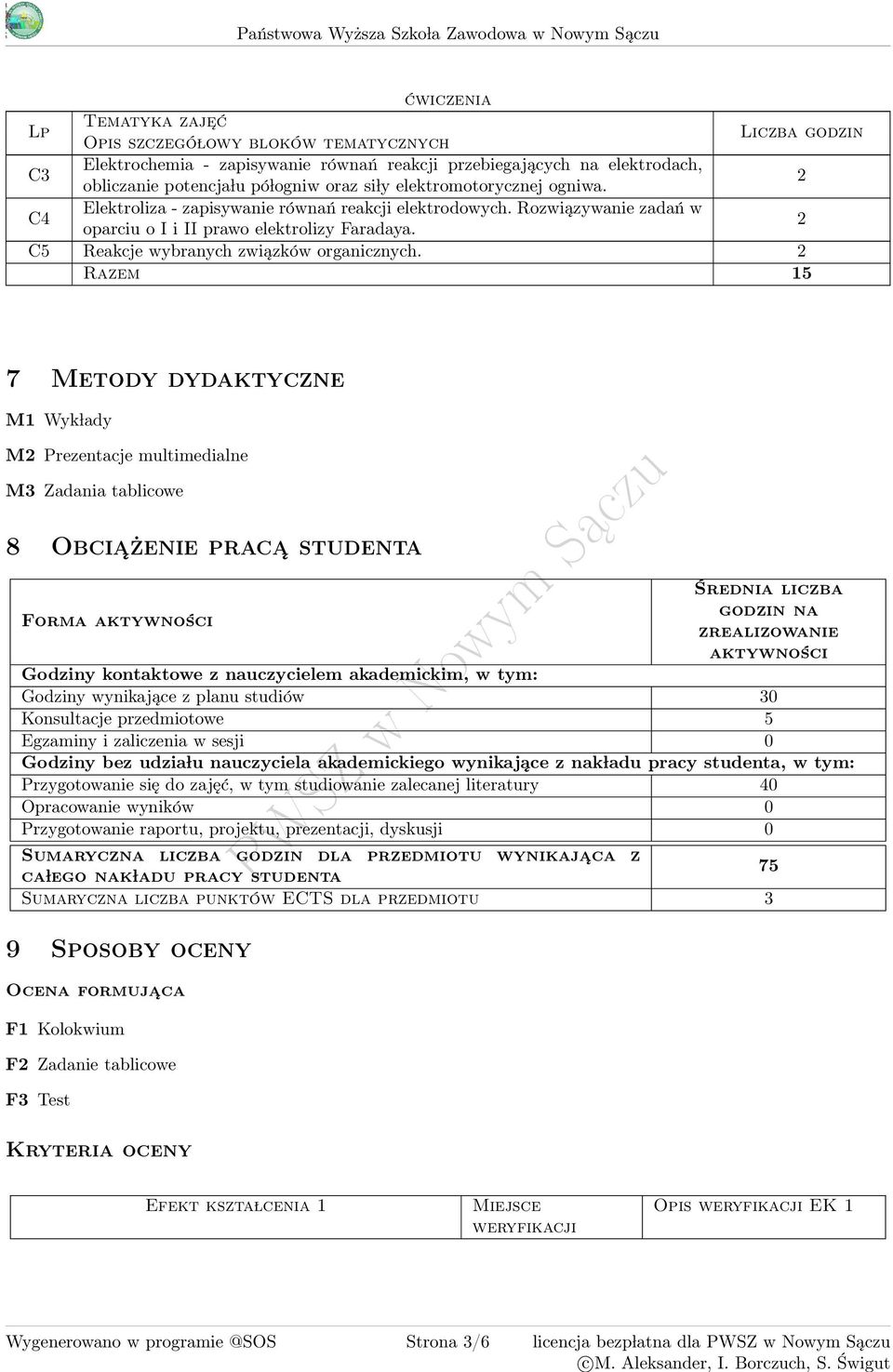 Rozwiązywanie zadań w oparciu o I i II prawo elektrolizy Faradaya. C Reakcje wybranych związków organicznych.