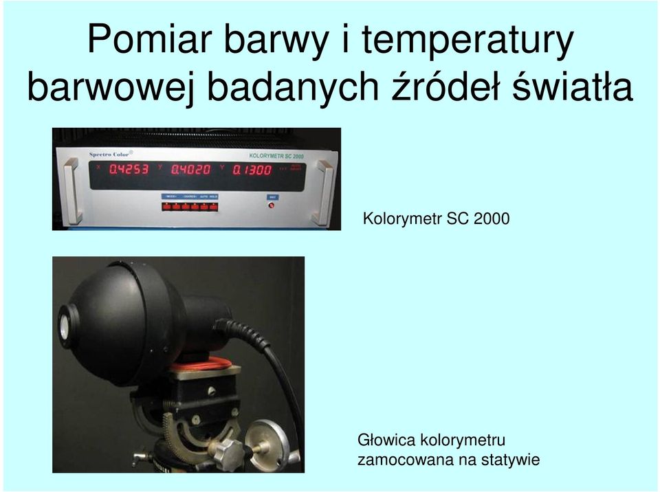 źródełświatła Kolorymetr SC