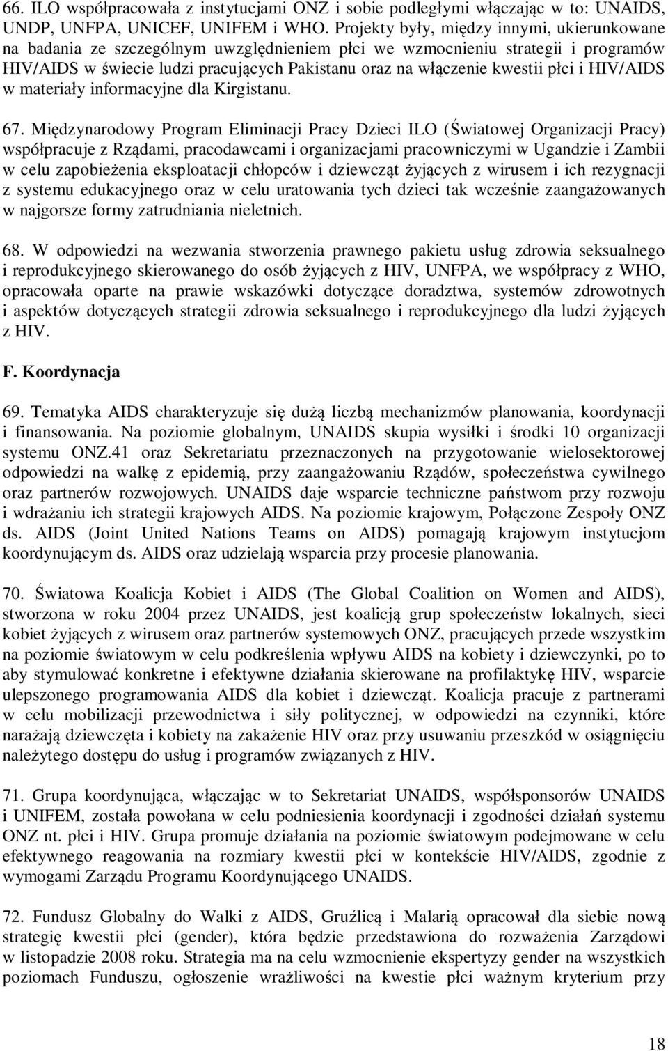 płci i HIV/AIDS w materiały informacyjne dla Kirgistanu. 67.