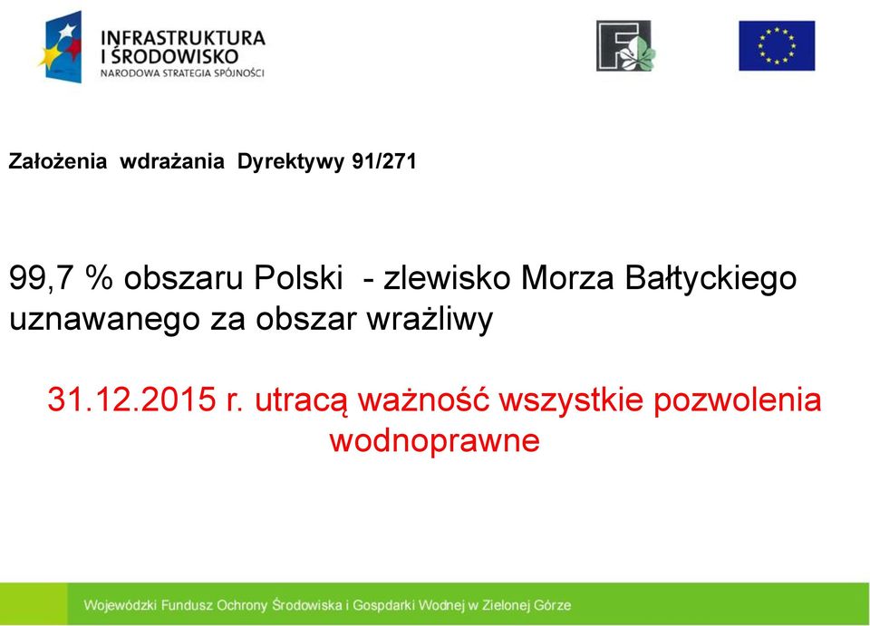 uznawanego za obszar wrażliwy 31.12.2015 r.