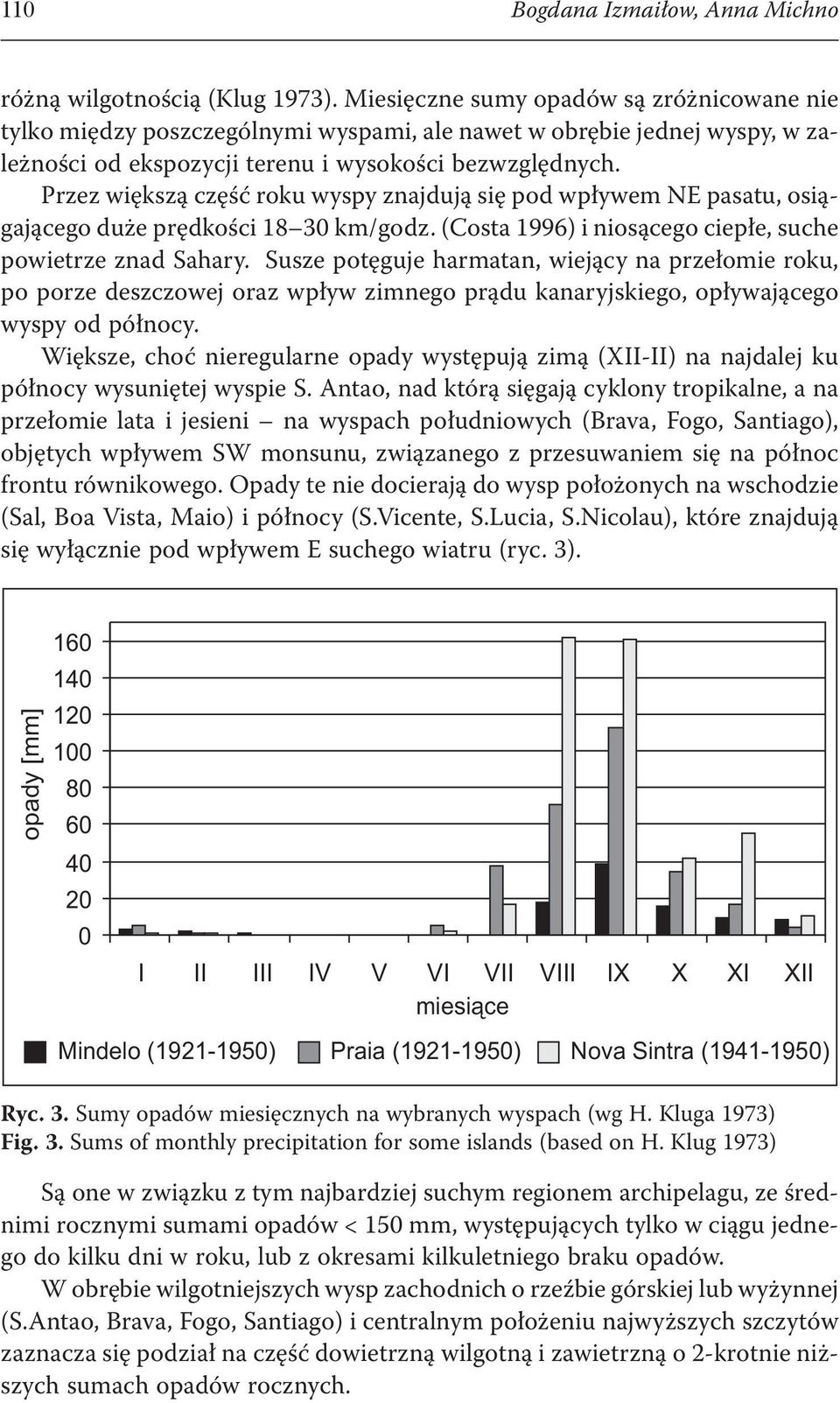 Przez większą część roku wyspy znajdują się pod wpływem NE pasatu, osiągającego duże prędkości 18 30 km/godz. (Costa 1996) i niosącego ciepłe, suche powietrze znad Sahary.