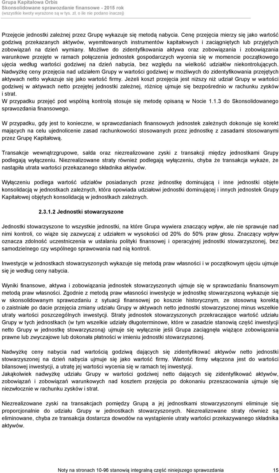 Możliwe do zidentyfikowania aktywa oraz zobowiązania i zobowiązania warunkowe przejęte w ramach połączenia jednostek gospodarczych wycenia się w momencie początkowego ujęcia według wartości godziwej