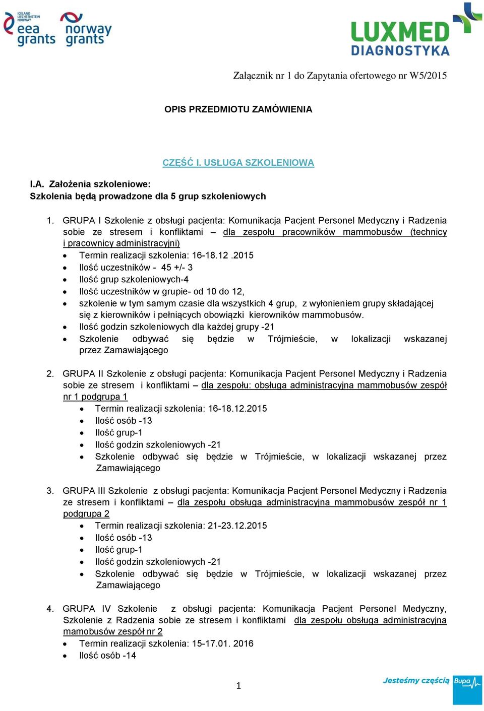 realizacji szkolenia: 16-18.12.