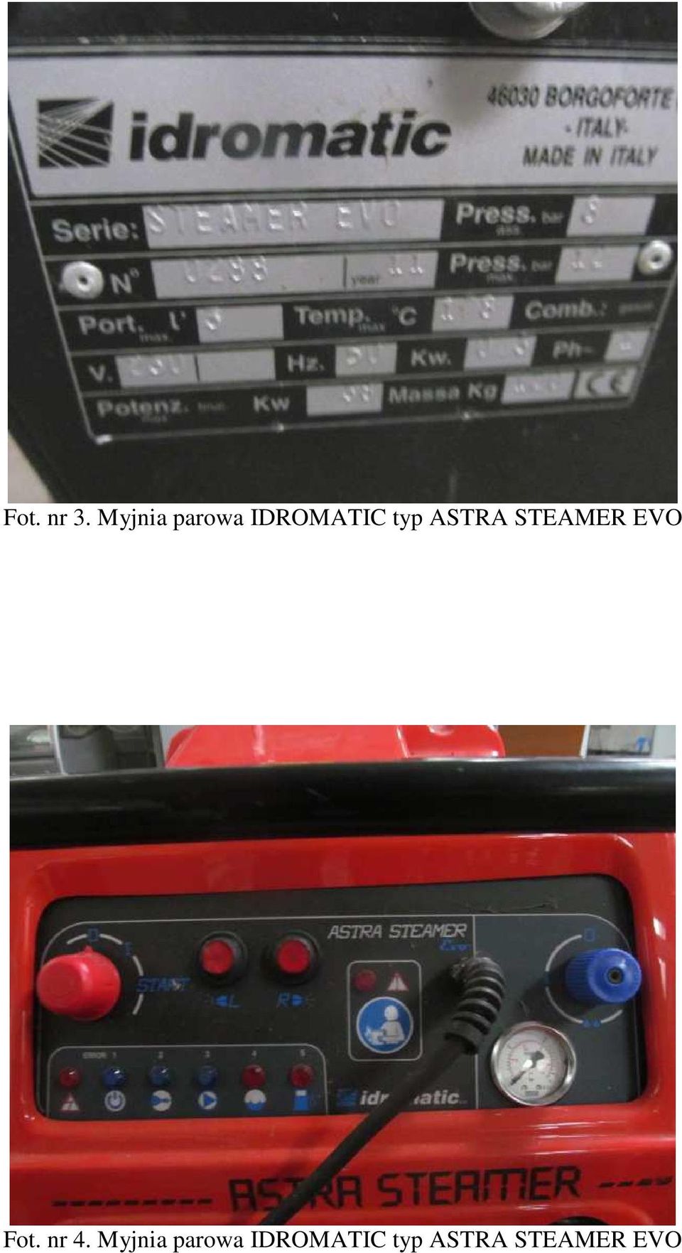 ASTRA STEAMER EVO Fot. nr 4.