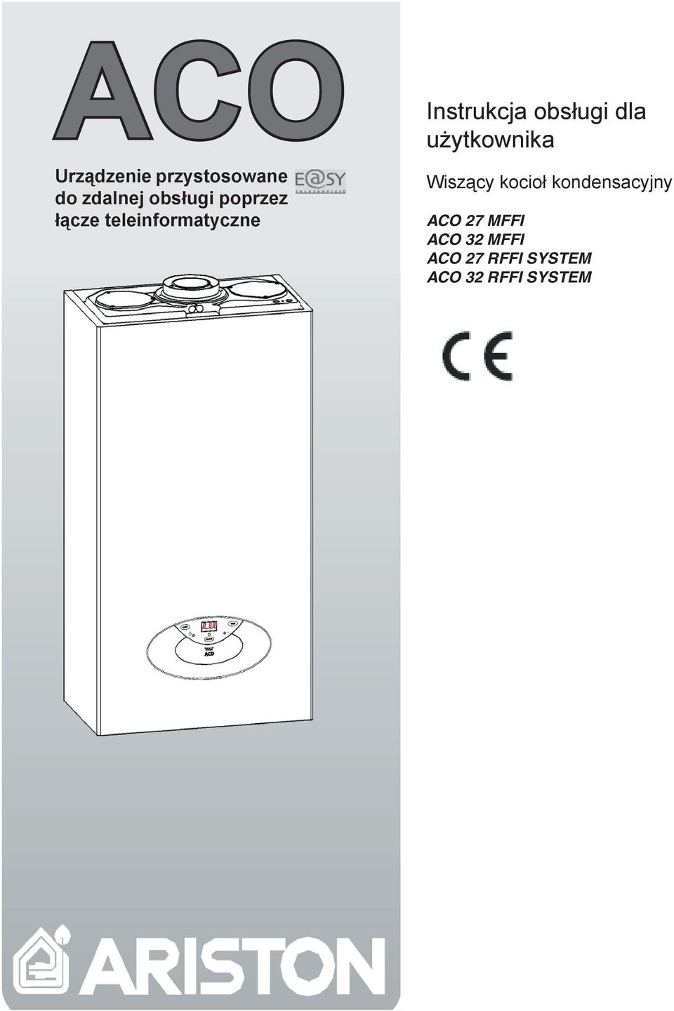 dla użytkownika Wiszący kocioł kondensacyjny ACO 27