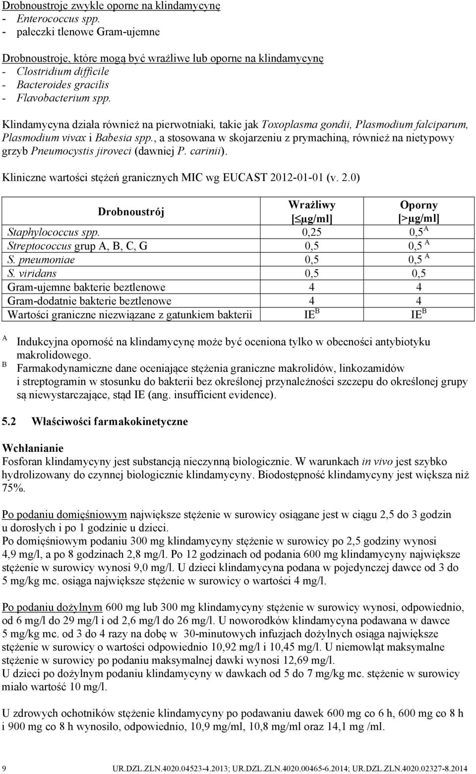 Klindamycyna działa również na pierwotniaki, takie jak Toxoplasma gondii, Plasmodium falciparum, Plasmodium vivax i Babesia spp.