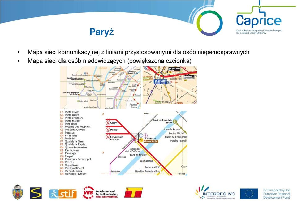 niepełnosprawnych Mapa sieci dla