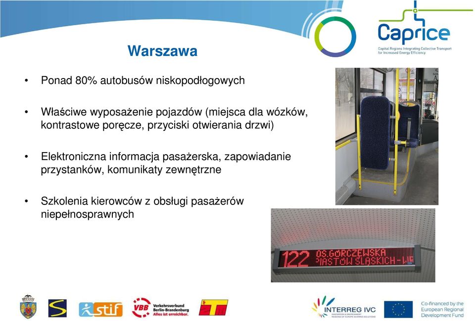 drzwi) Elektroniczna informacja pasażerska, zapowiadanie przystanków,