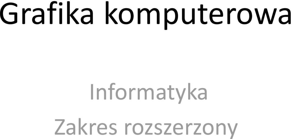 Informatyka