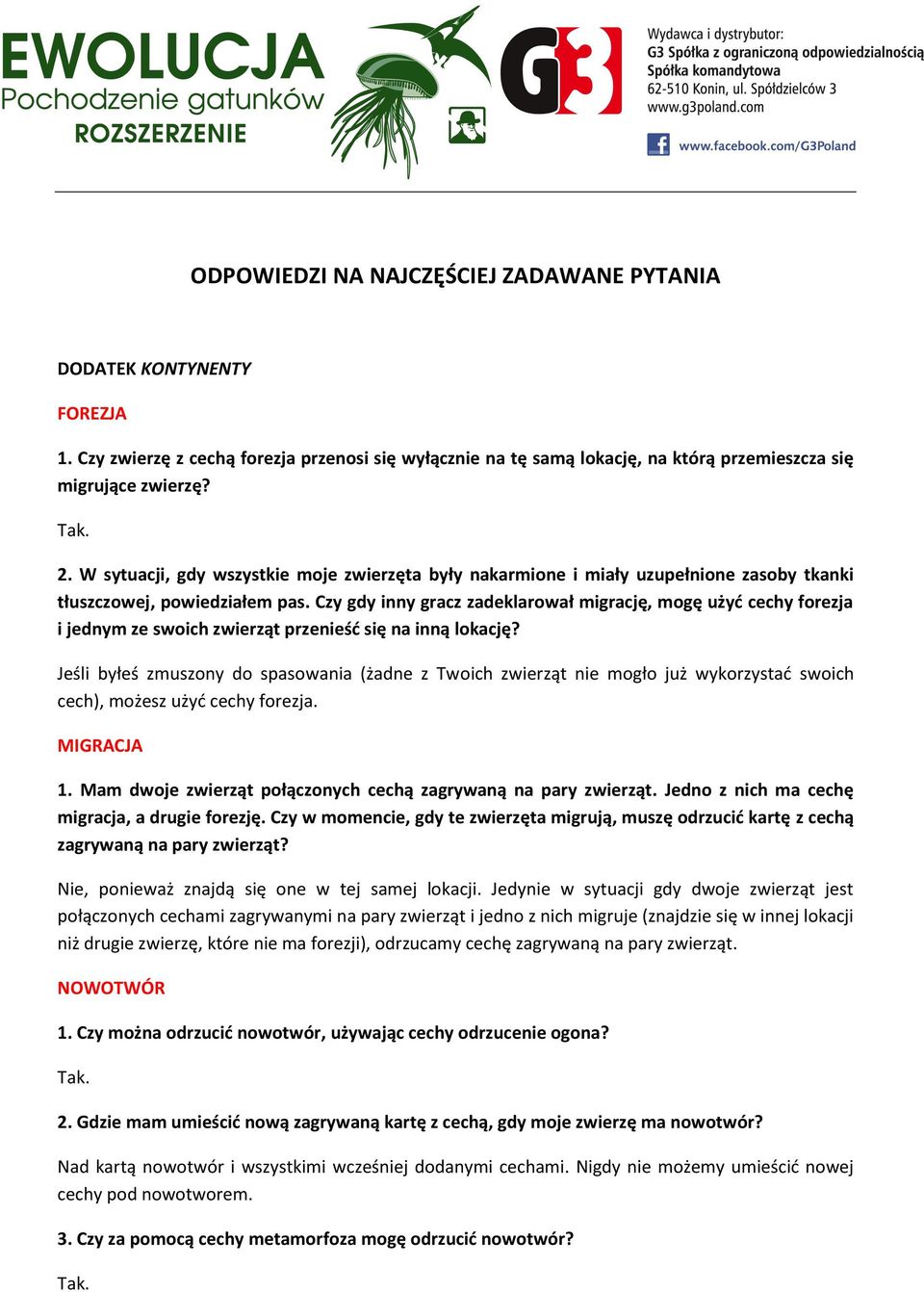 Czy gdy inny gracz zadeklarował migrację, mogę użyd cechy forezja i jednym ze swoich zwierząt przenieśd się na inną lokację?