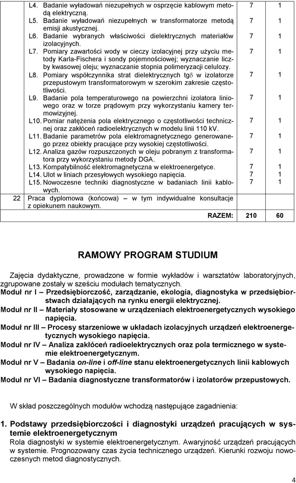 Pomiary zawartości wody w cieczy izolacyjnej przy użyciu metody Karla-Fischera i sondy pojemnościowej; wyznaczanie liczby kwasowej oleju; wyznaczanie stopnia polimeryzacji celulozy. L8.