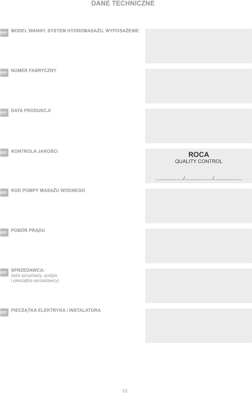 ../... KOD POMPY MASAŻU WODNEGO POBÓR PRĄDU SPRZEDAWCA: data