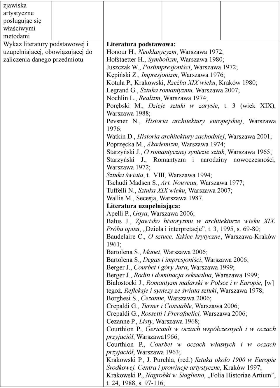 , Krakowski, Rzeźba XIX wieku, Kraków 1980; Legrand G., Sztuka romantyzmu, Warszawa 2007; Nochlin L., Realizm, Warszawa 1974; Porębski M., Dzieje sztuki w zarysie, t.