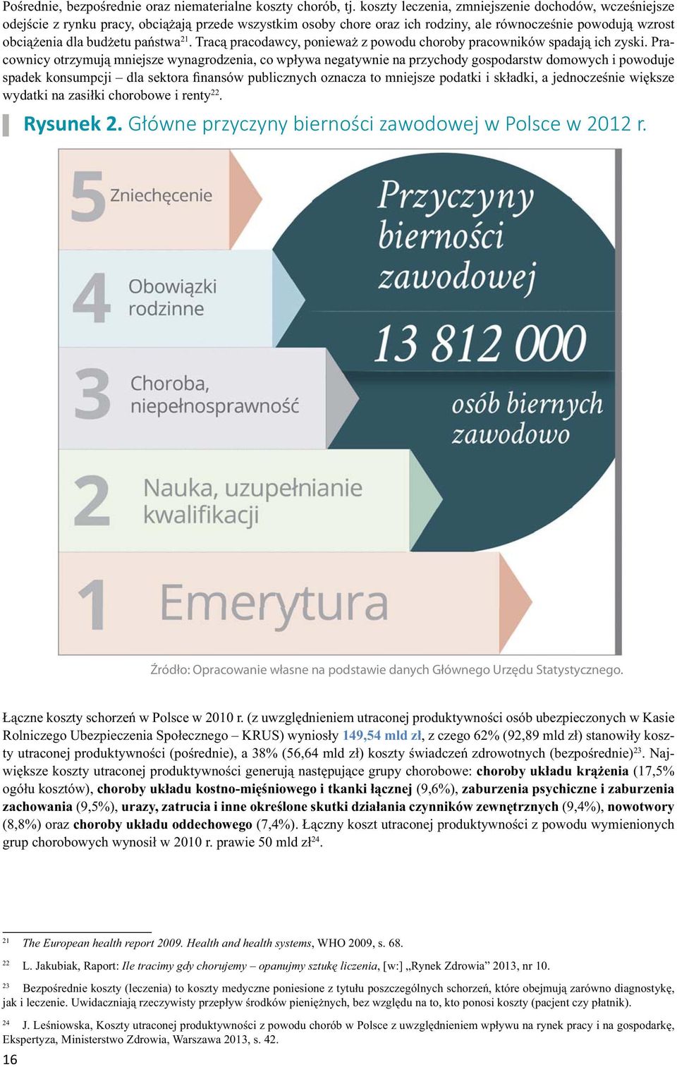 21. Tracą pracodawcy, ponieważ z powodu choroby pracowników spadają ich zyski.