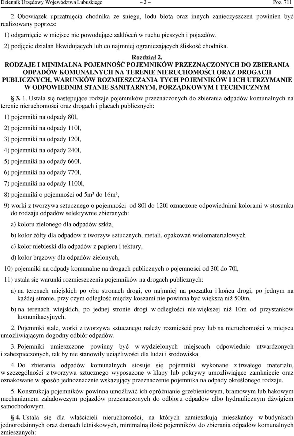 podjęcie działań likwidujących lub co najmniej ograniczających śliskość chodnika. Rozdział 2.