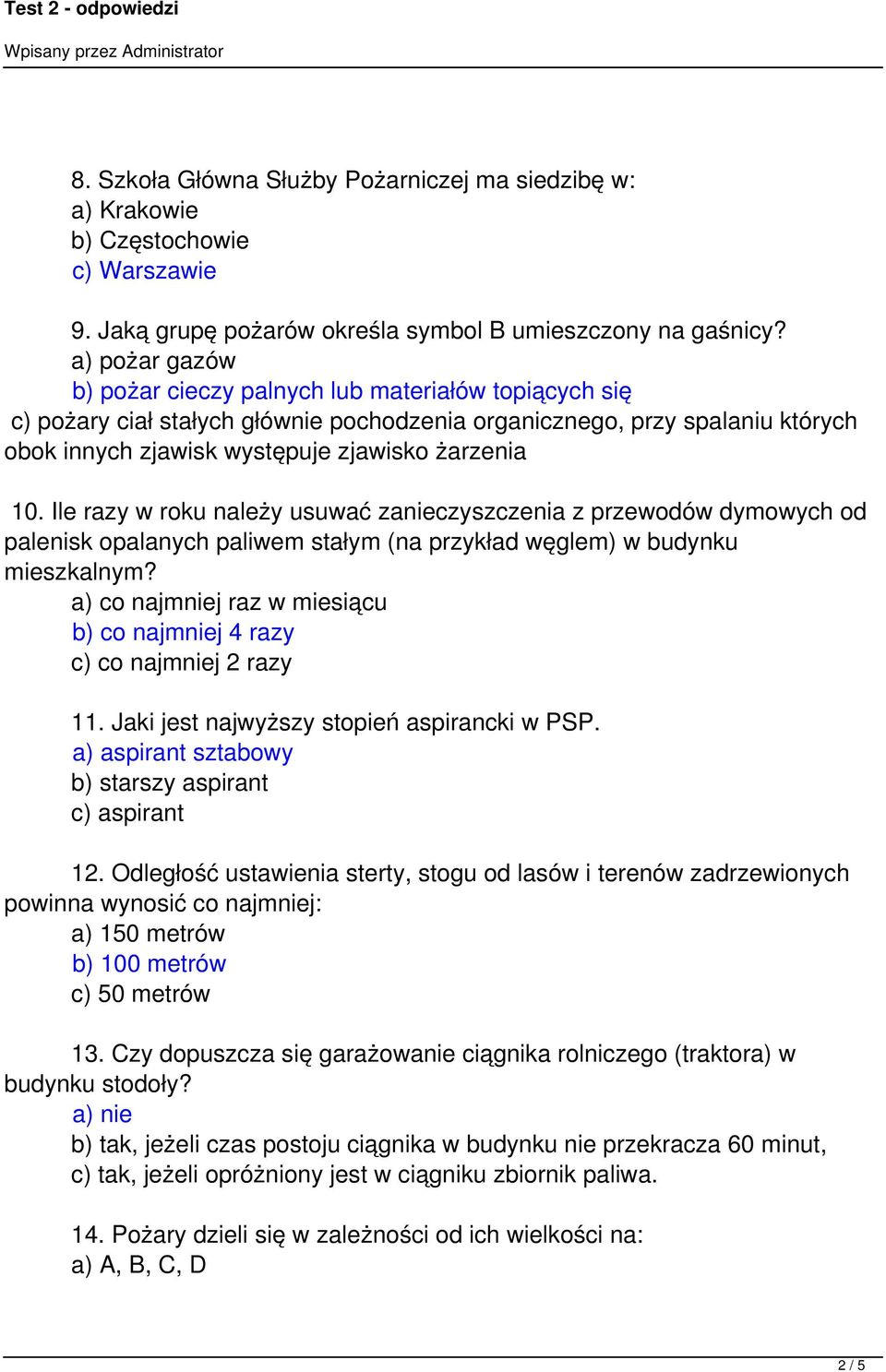 Ile razy w roku należy usuwać zanieczyszczenia z przewodów dymowych od palenisk opalanych paliwem stałym (na przykład węglem) w budynku mieszkalnym?