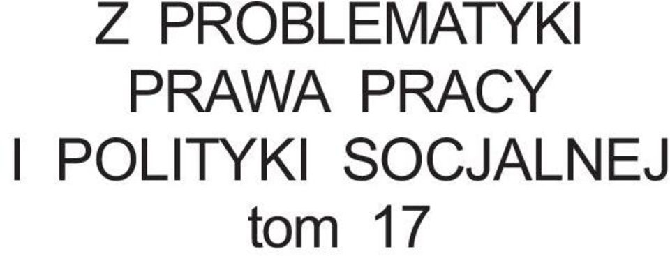 PRAWA PRACY I