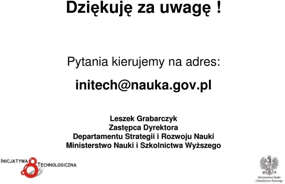 pl Leszek Grabarczyk Zastępca Dyrektora