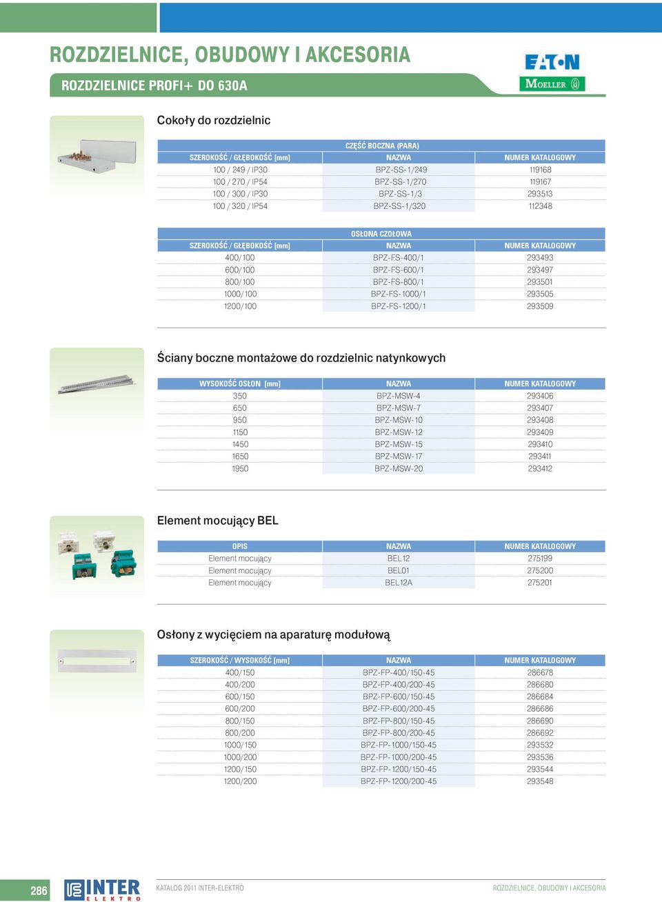 BPZ-MSW-7 293407 950 BPZ-MSW-10 293408 1150 BPZ-MSW-12 293409 1450 BPZ-MSW-15 293410 1650 BPZ-MSW-17 293411 1950 BPZ-MSW-20 293412 Element mocujący BEL Element mocujący BEL12 275199 Element mocujący