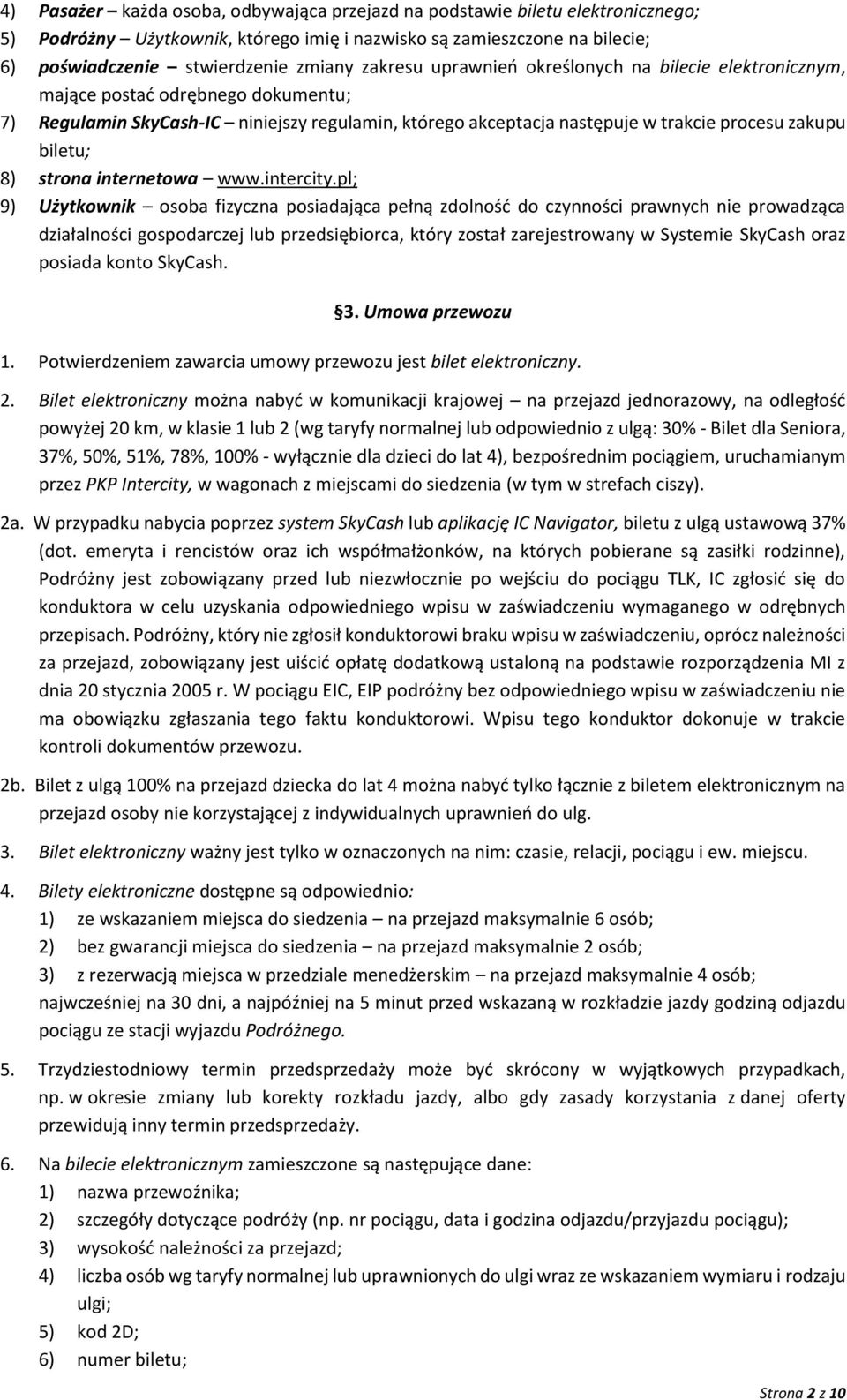8) strona internetowa www.intercity.