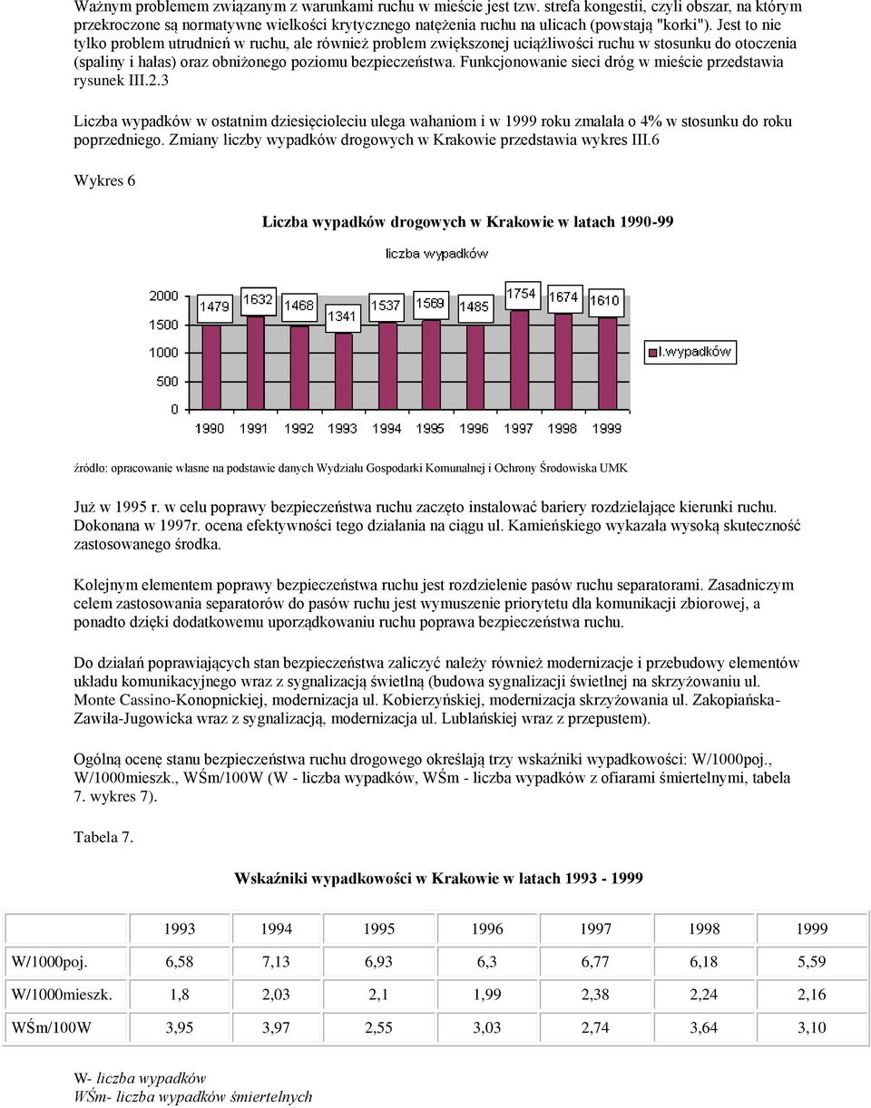 Jest to nie tylko problem utrudnień w ruchu, ale również problem zwiększonej uciążliwości ruchu w stosunku do otoczenia (spaliny i hałas) oraz obniżonego poziomu bezpieczeństwa.