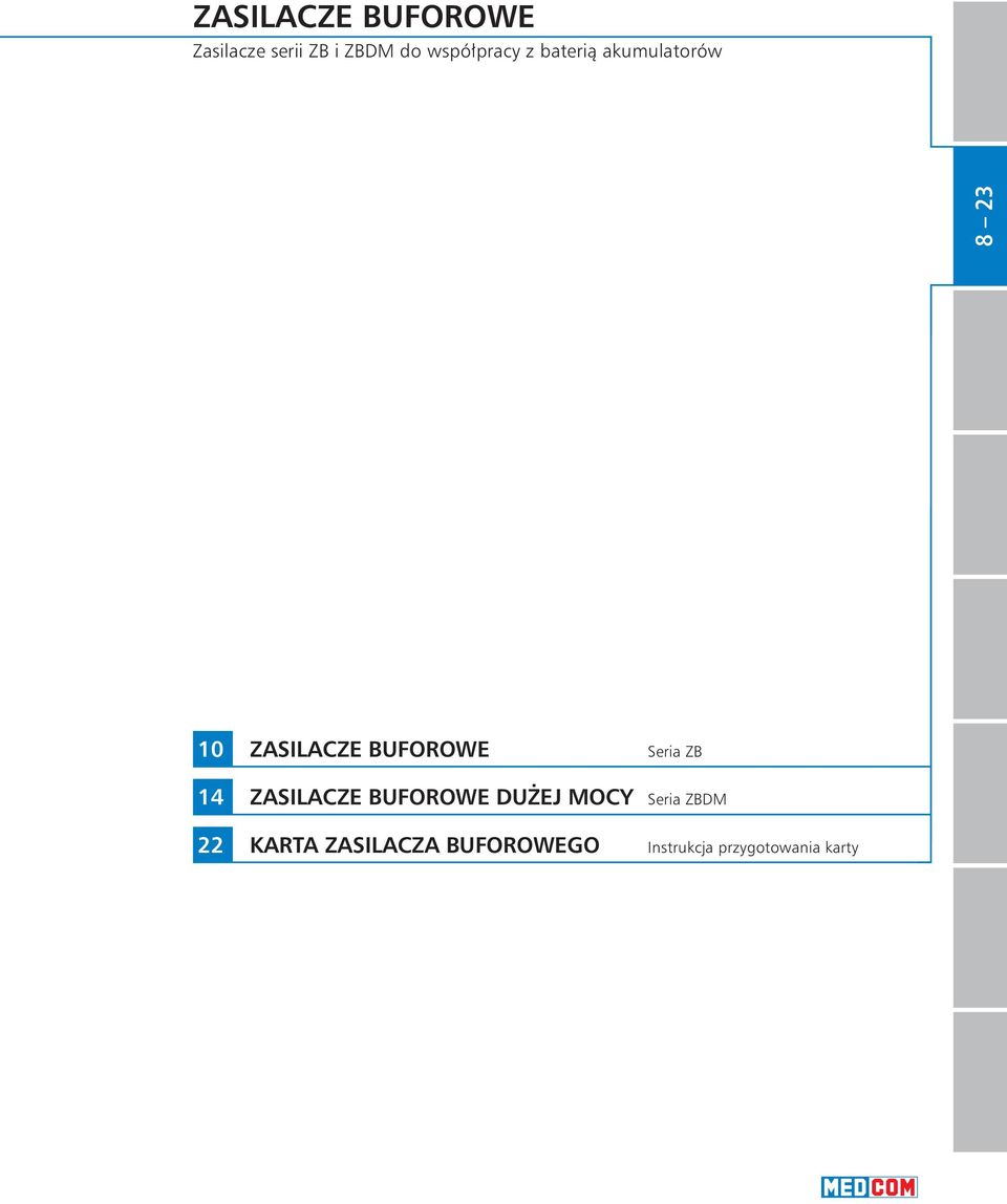 ZASILACZEBUFOROWE Seria ZB 14