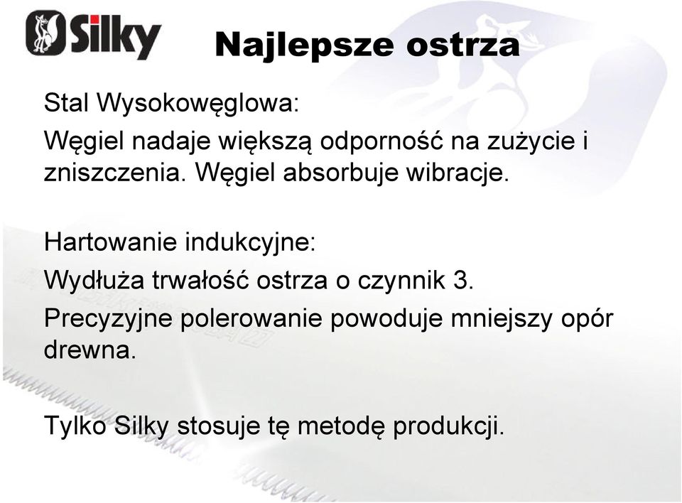 Hartowanie indukcyjne: Wydłuża trwałość ostrza o czynnik 3.