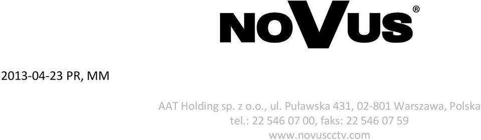 Puławska 431, 02-801 Warszawa,