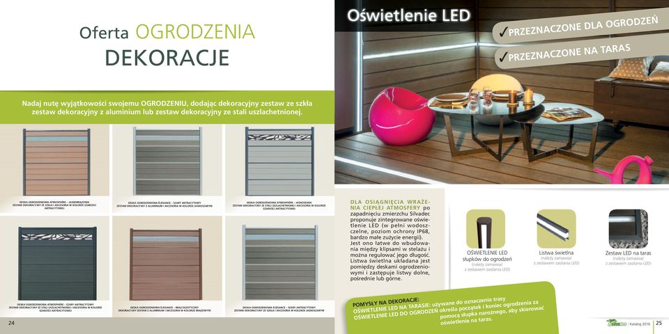 DESKA OGRODZENIOWA ATMOSPHÈRE JASNOBRĄZOWA ZESTAW DEKORACYJNY ZE SZKŁA I AKCESORIA W KOLORZE SZAROŚCI ANTRACYTOWEJ DESKA OGRODZENIOWA ATMOSPHÈRE SZARY ANTRACYTOWY ZESTAW DEKORACYJNY ZE STALI