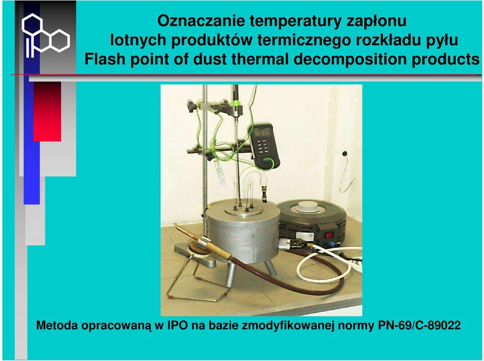 thermal decomposition products Metoda opracowaną