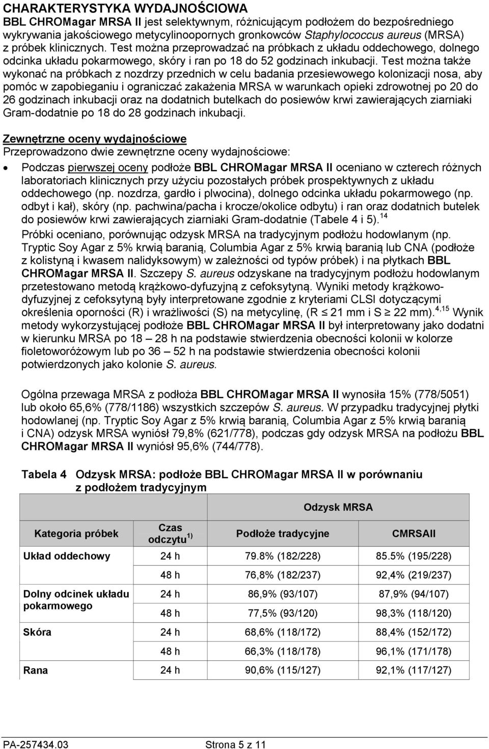 Test można także wykonać na próbkach z nozdrzy przednich w celu badania przesiewowego kolonizacji nosa, aby pomóc w zapobieganiu i ograniczać zakażenia MRSA w warunkach opieki zdrowotnej po 20 do 26