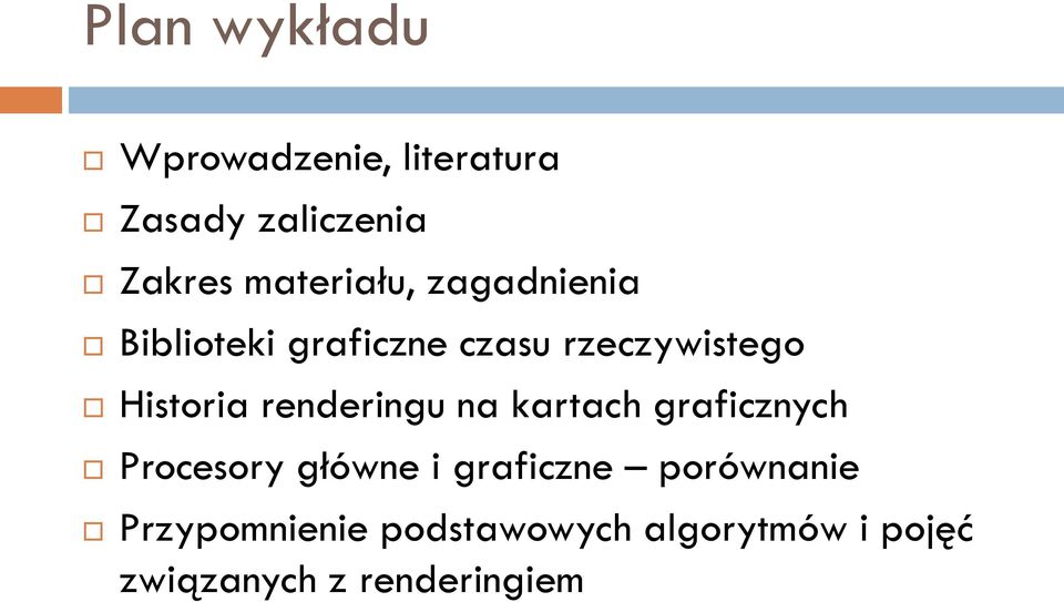 Historia renderingu na kartach graficznych Procesory główne i