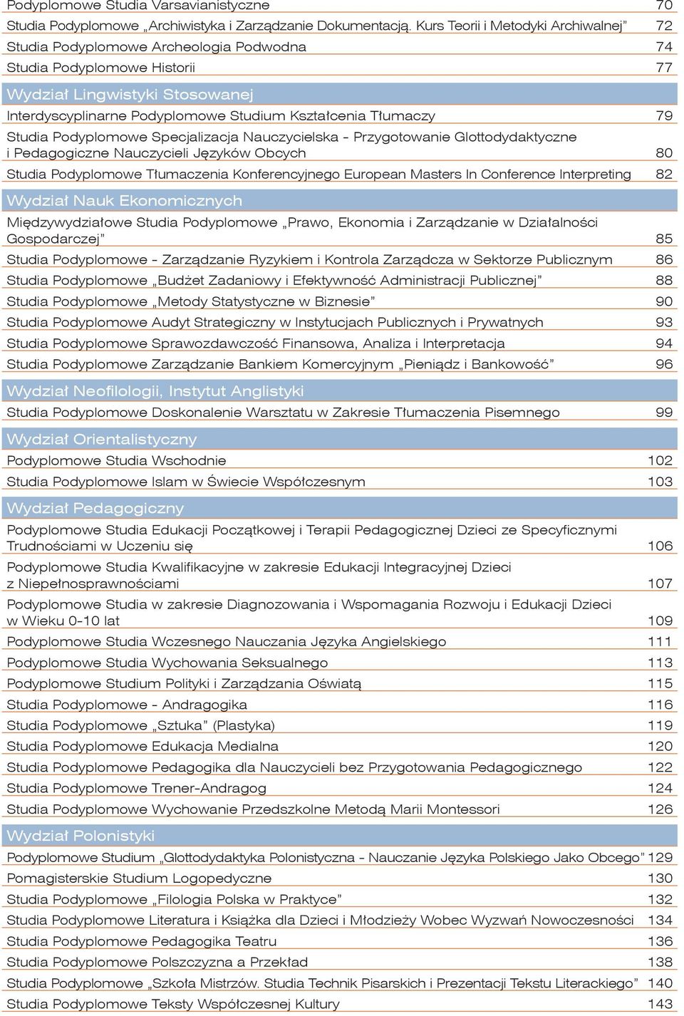 Tłumaczy 79 Studia Podyplomowe Specjalizacja Nauczycielska - Przygotowanie Glottodydaktyczne i Pedagogiczne Nauczycieli Języków Obcych 80 Studia Podyplomowe Tłumaczenia Konferencyjnego European