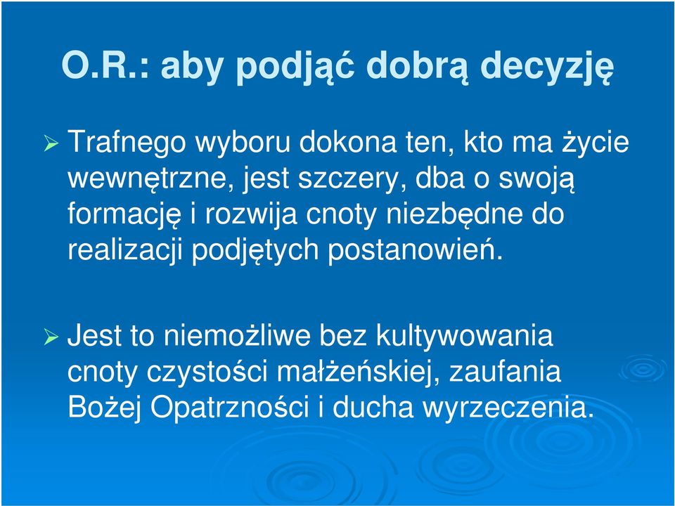 do realizacji podjętych postanowień.