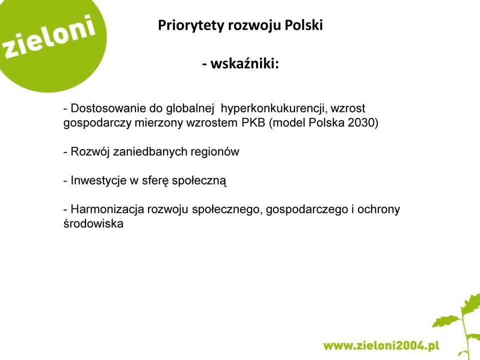 Polska 2030) - Rozwój zaniedbanych regionów - Inwestycje w sferę