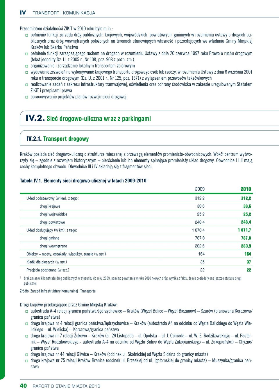 własność i pozostających we władaniu Gminy Miejskiej Kraków lub Skarbu Państwa pełnienie funkcji zarządzającego ruchem na drogach w rozumieniu Ustawy z dnia 20 czerwca 1997 roku Prawo o ruchu