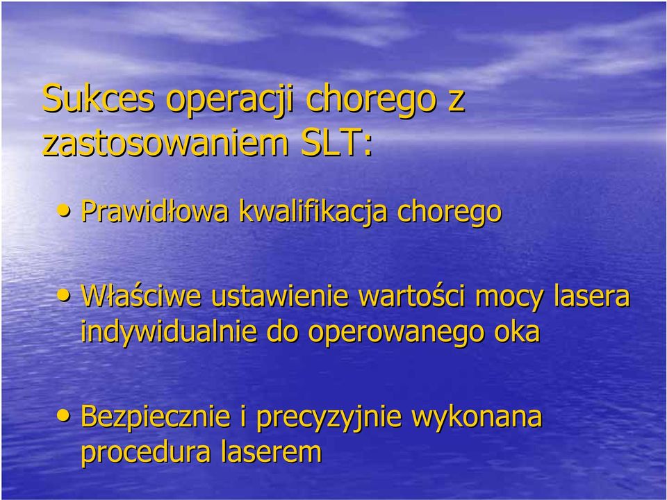 ustawienie wartości mocy lasera indywidualnie do