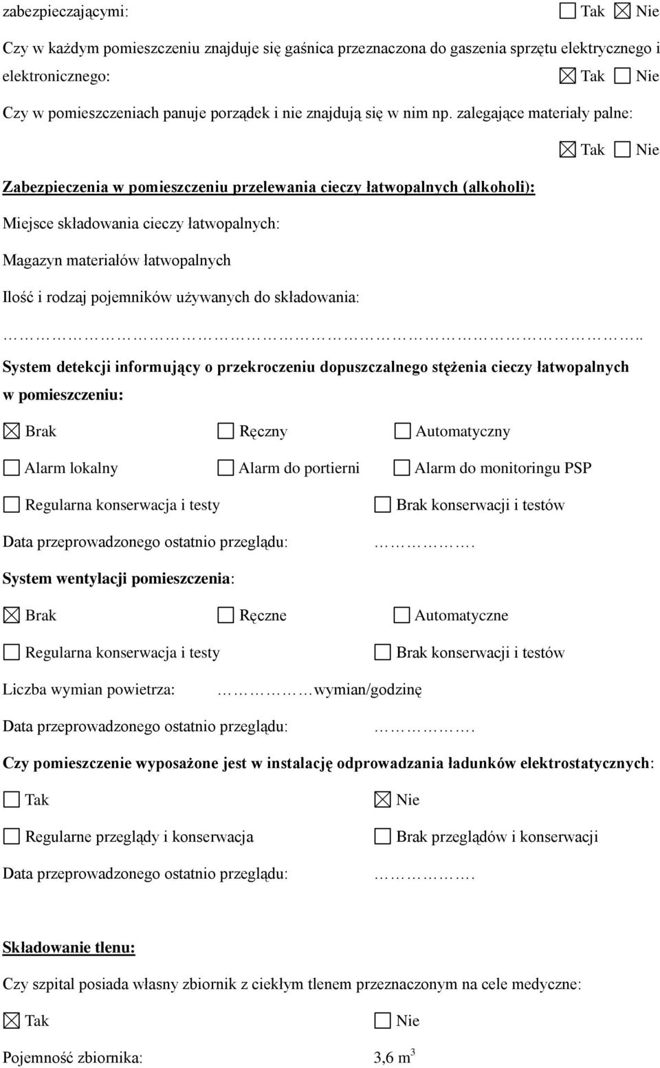 pojemników używanych do składowania:.