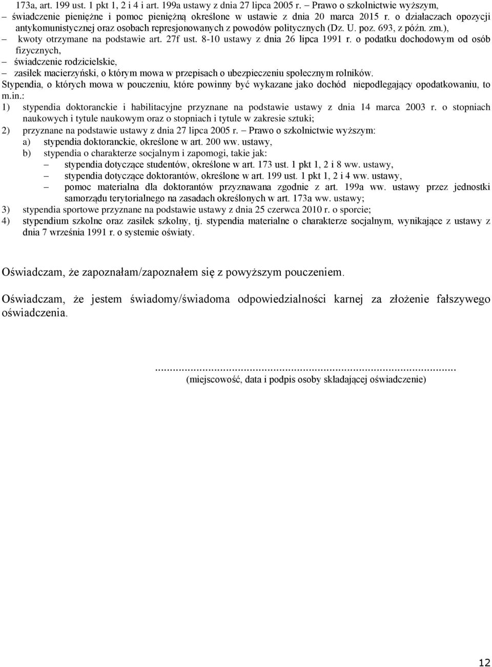 8-10 ustawy z dnia 26 lipca 1991 r. o podatku dochodowym od osób fizycznych, świadczenie rodzicielskie, zasiłek macierzyński, o którym mowa w przepisach o ubezpieczeniu społecznym rolników.