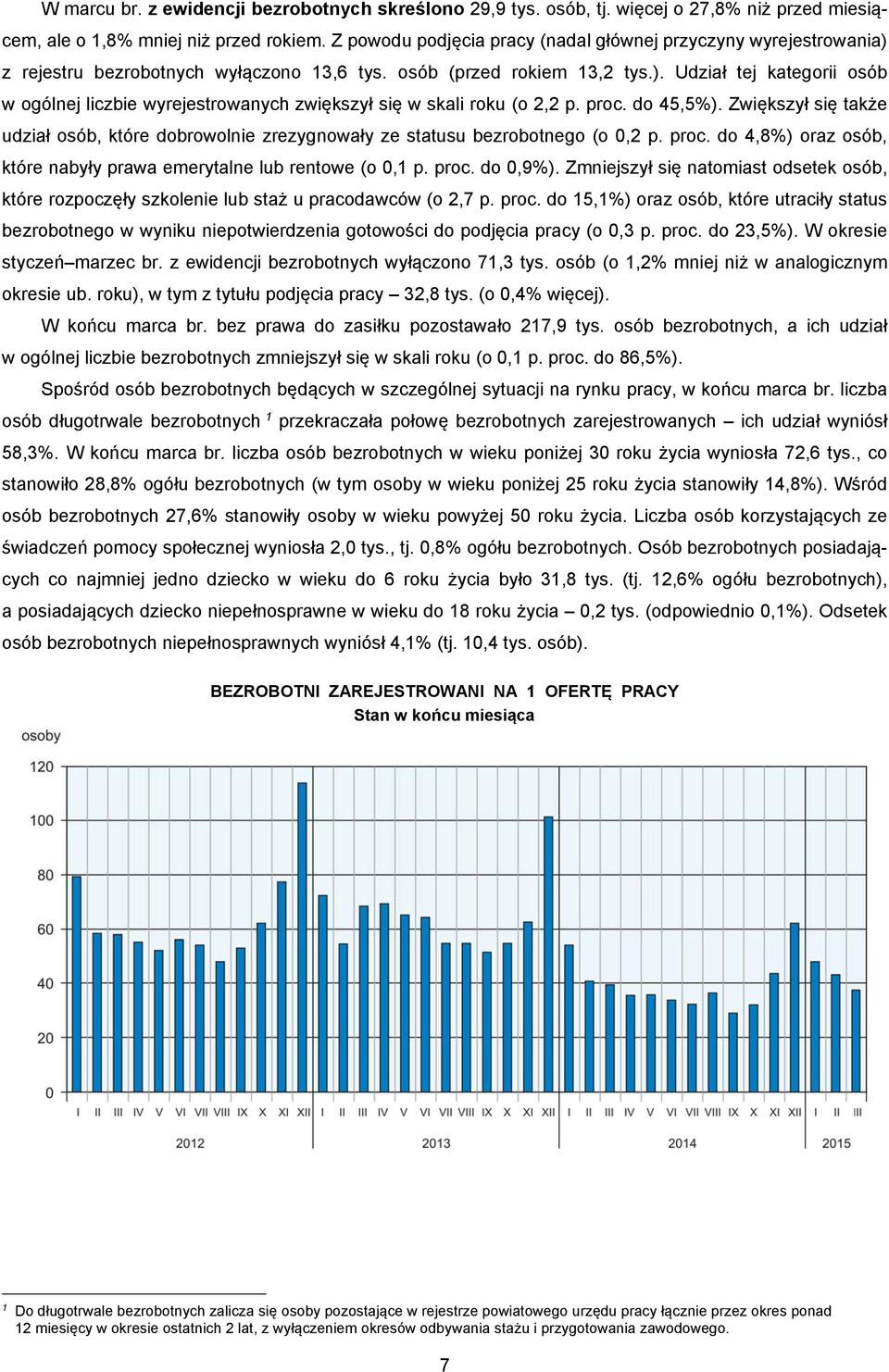 proc. do 45,5%). Zwiększył się także udział osób, które dobrowolnie zrezygnowały ze statusu bezrobotnego (o 0,2 p. proc. do 4,8%) oraz osób, które nabyły prawa emerytalne lub rentowe (o 0,1 p. proc. do 0,9%).