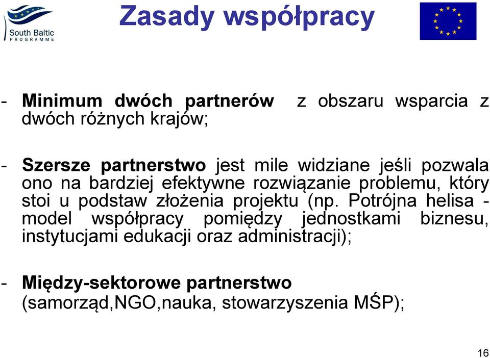 u podstaw złożenia projektu (np.