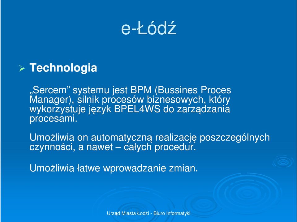 zarządzania procesami.