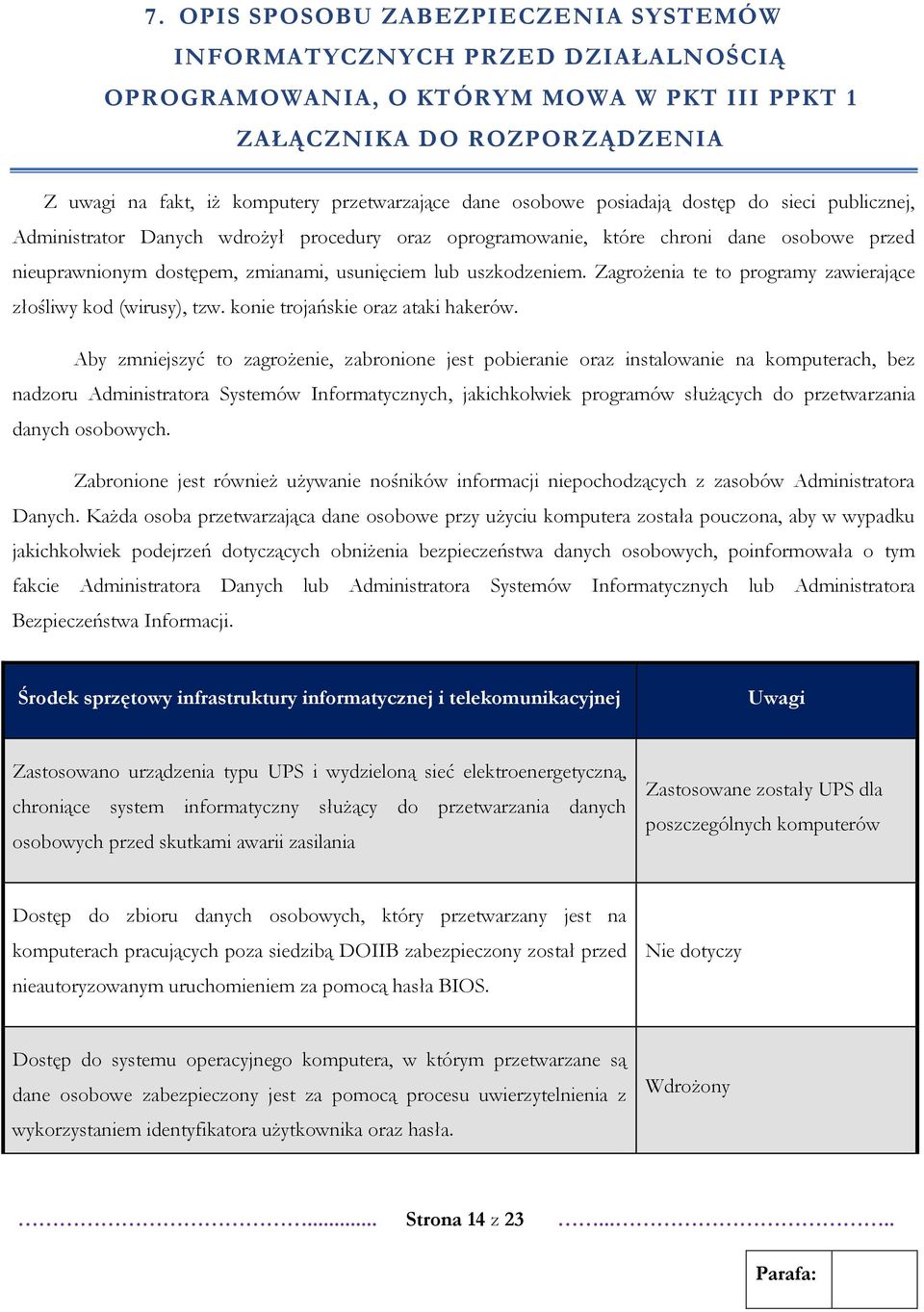 uszkodzeniem. Zagrożenia te to programy zawierające złośliwy kod (wirusy), tzw. konie trojańskie oraz ataki hakerów.