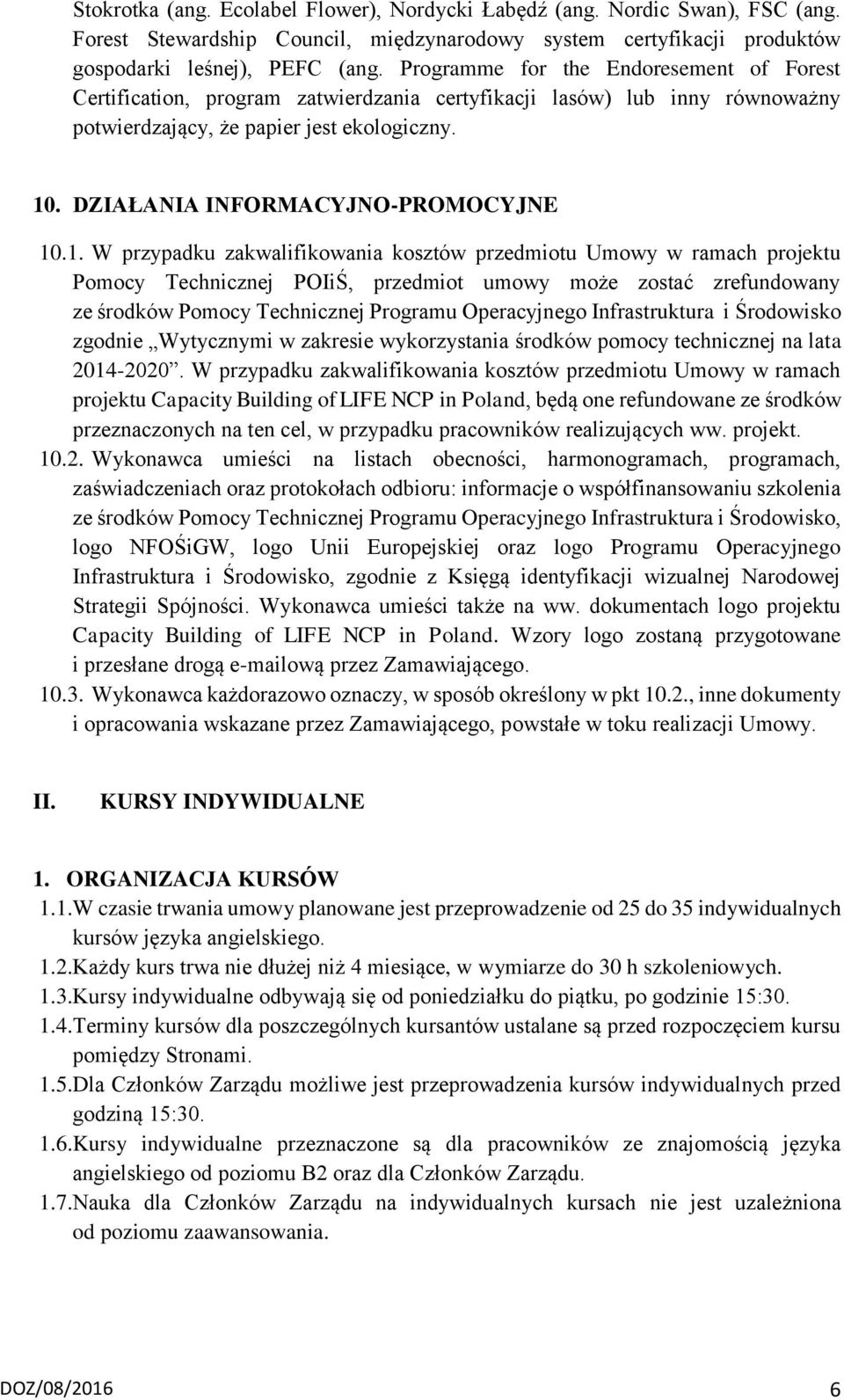 DZIAŁANIA INFORMACYJNO-PROMOCYJNE 10