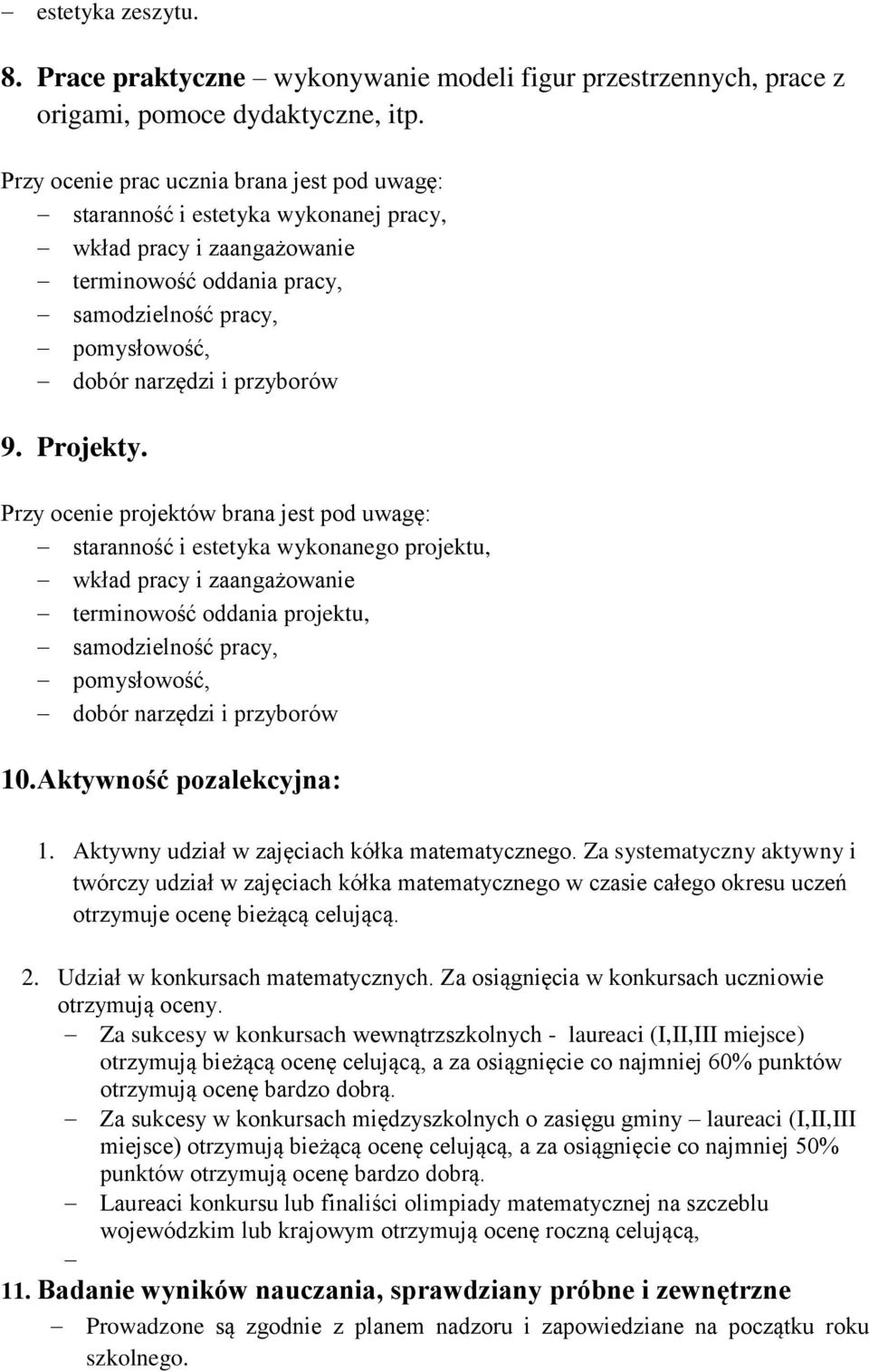 przyborów 9. Projekty.