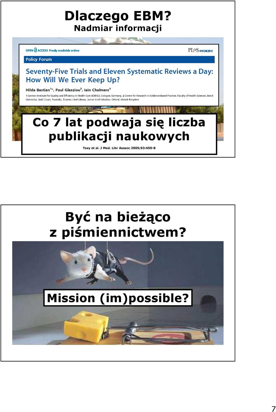 liczba publikacji naukowych Tsay et al. J Med.